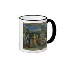 Eliezer och Rebecca på brunnen, 1648 (olja på canv Kaffe Mugg