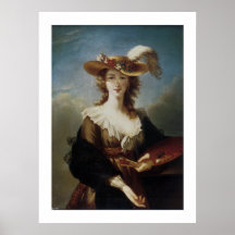 Elisabet Vigee-Lebrun självporträtt Affischer