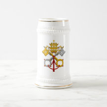 Emblem av den officiella popen Symbol Jacka för Pa Kaffe Kopp