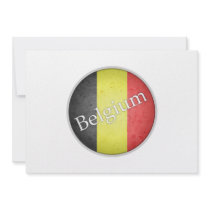 Emblem för flagga för Belgien rundaGrunge