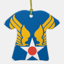 Emblem för luftkårmilitär juldekoration