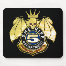 Emblem för sheriffområde 5 mus mattor