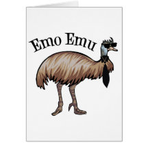 Emo Emu Hälsningskort