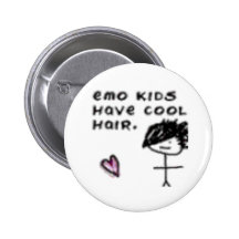 Emo ungar har kallt hår pins