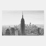 Empire state för NY-stadshorisont som bygger, WTC- Retangel Klistermärken