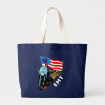EMT-biker Tote Bags