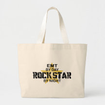 EMT-rockstjärna vid natt Tote Bags