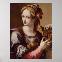 En Allegorical figur av Michele Tosini Posters