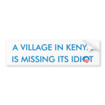 En by i Kenya är saknad dess idiot
