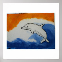 en delfinsommarroligt posters