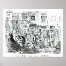 En domstol för kungkolera, 1852 affisch