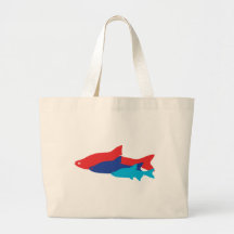 En fisk, fisk två tote bags