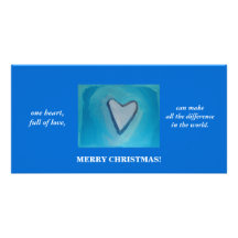 EN HEART/CHRISTMAS FOTOKORT