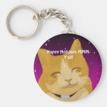En le kattwish dig glad helgkeychain nyckelringar