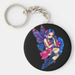 "En lite blyga" Keychain nyckelringar