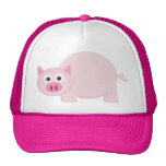 En lite gris i rosor trucker keps