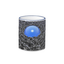 En ljus blåttboll kaffe kopp