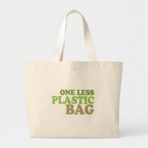 en mindre plastpåse tygkasse