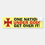 EN NATION, UNDER GUD! bildekal