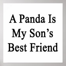 En Panda är min sons bästa vän Affisch