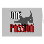 en passionsnowboarding hälsnings kort