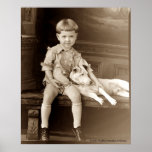 En pojke och hans hund affischer