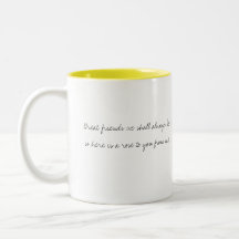 En ro till dig från mig kaffe kopp