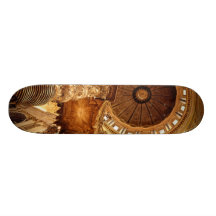 "En skymt Stets Peter på för grinden" vattenfärg Skate Board