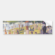 En söndageftermiddag på La stora Jatte Bildekaler
