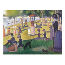 En söndageftermiddag på La stora Jatte Vykort
