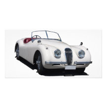 En sportbil för jaguar XK120 Anpassingsbara Fotokort