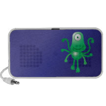 En synad gullig främling laptop speakers