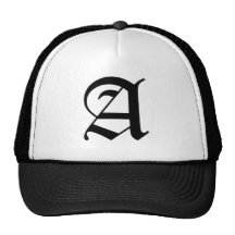 En-text gammalt engelska baseball hat