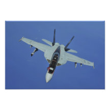 En toppen bålgeting för US-marin F/A-18F i flyg Fotokonst