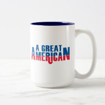 En underbar amerikan med republikan "R ", Kaffe Muggar