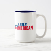 En underbar amerikan med republikansk elefant "A " Kaffe Mugg