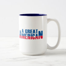 En underbar amerikan - standard logotyp kaffe koppar