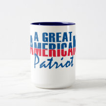 en underbar amerikanpatriot mugg