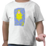 En underbar och ett underbart undertecknar synts i t-shirts
