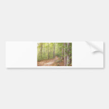 En väg i skogen bildekal