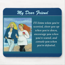 Encouragment vän Mousepad Musmattor