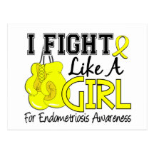 Endometriosis slåss jag något liknande en flicka 1 vykort