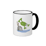 enfaldig dykninggroda kaffe muggar