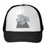 enfaldig gullig hopscotchelefant toon trucker kepsar