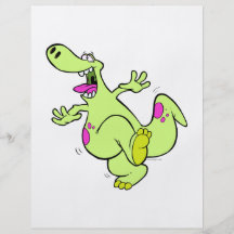 enfaldig ljus dansa dino dinosaurtecknad flyg blad