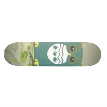enfaldig plats för krickavektoruggla skate boards