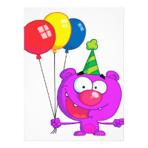 enfaldiga ballonger för björn för grattis på födel personliga tillkännagivanden