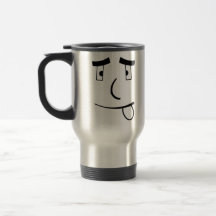 Enfaldigt ansikte kaffe koppar
