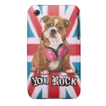 Engelsk bulldogg iPhone 3 Case-Mate case