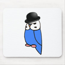 Engelska Budgie med hatten Musmatta